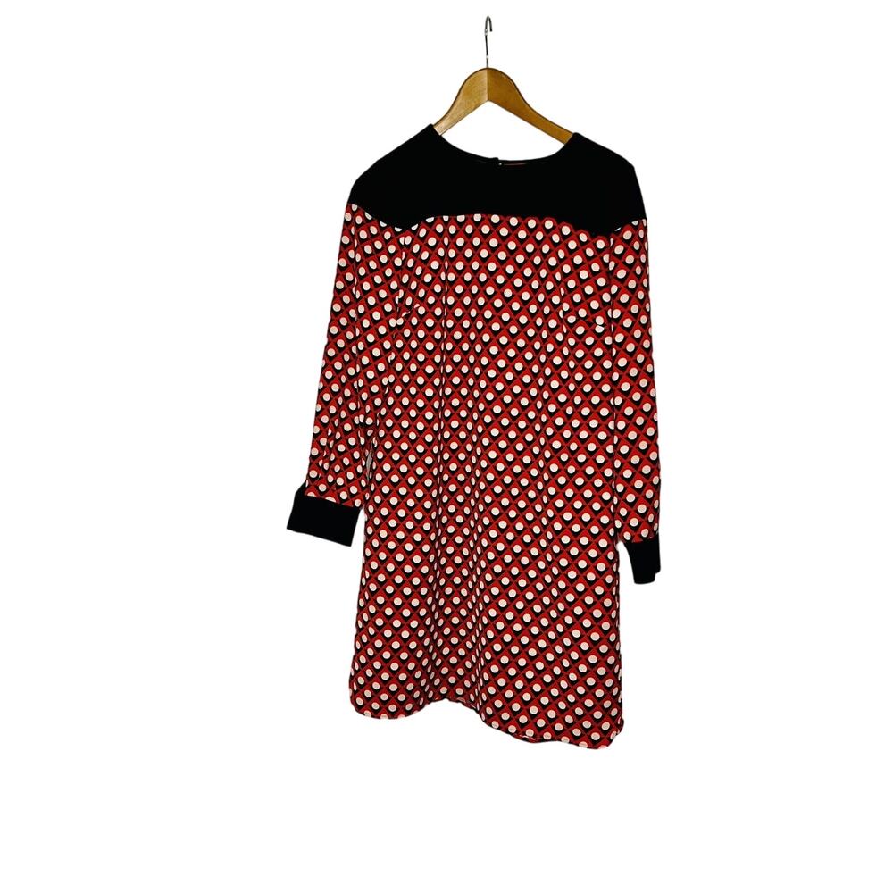 Boden dress long sleeve EUC size 6 with pockets Red White Blue